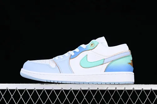 All categories Air Jordan Jordan series basketball shoes Air Jordan 1 Low Z version Air Jordan 1 Low AJ1 Joe 1 sea salt blue low-top cultural casual sneakers FN8899-131